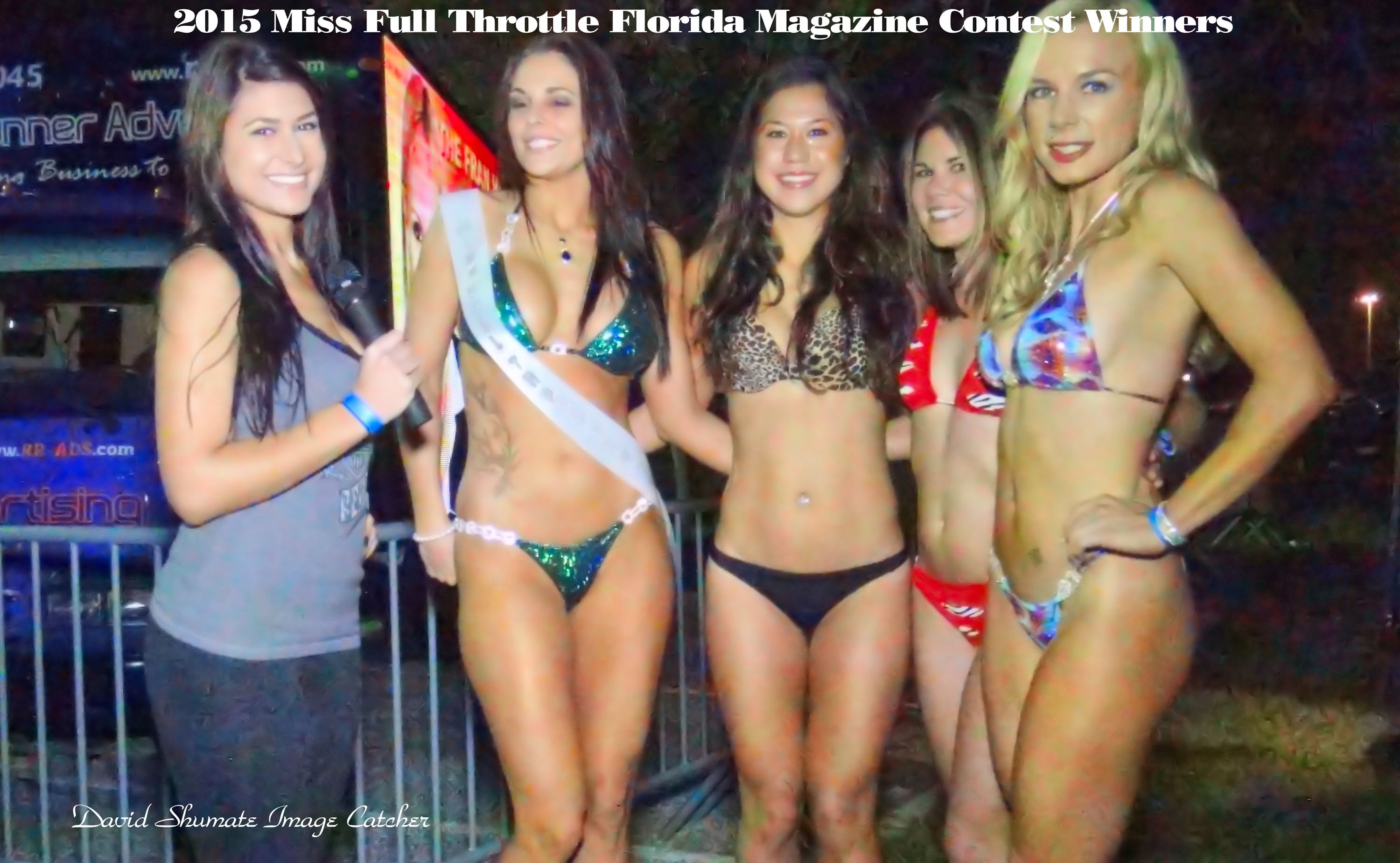 Beautiful Bikini Ladies Dress the stage at Miss Full Florida Throttle Conte...